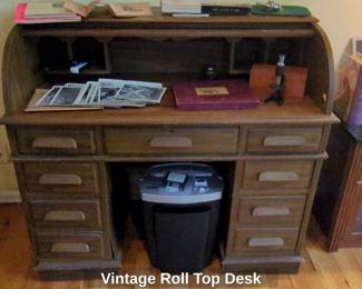 Vintage Roll Top Desk