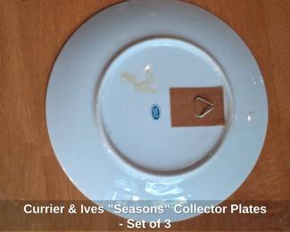Currier  Ives Seasons Collector Plates  Set of fifth image
