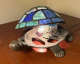 TiffanyStyle Stained Glass Turtle Lamp