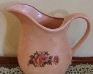 Pink Floral Pitcher