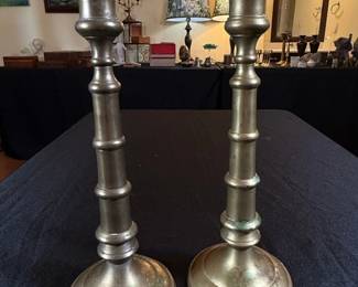 Pair of Brass Candlesticks second image