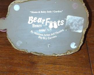 BearFoots Mama  Baby Jade Figurine by Jeff Fleming second image