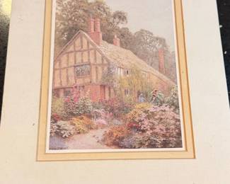 English Cottage Garden Print by Florence Sabell