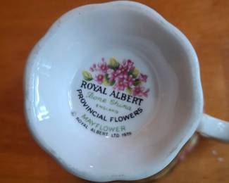 Royal Albert Provincial Flowers  Mayflower Teacup and Saucer second image