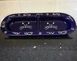 Castlemere Meow Double Cat Bowl