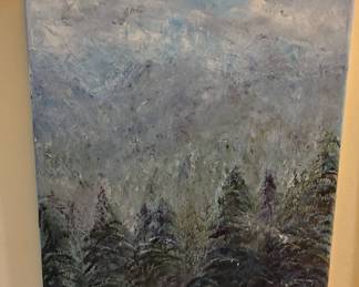 Winter Landscape Oil Painting