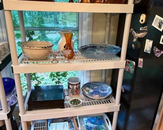 Set of Wooden Goblets and Wooden Tray