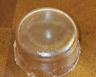 Anchor Hocking Wexford Amber Glass Small Bowl second image