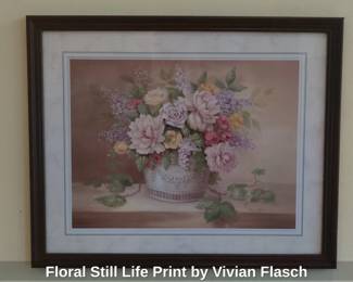 Floral Still Life Print by Vivian Flasch