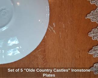 Set of Olde Country Castles Ironstone Plates third image