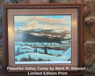 Peaceful Valley Camp by Mark R. Stewart  Limited Edition Print
