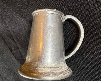 Vintage Pewter Tankard Mug with Flared Base second image