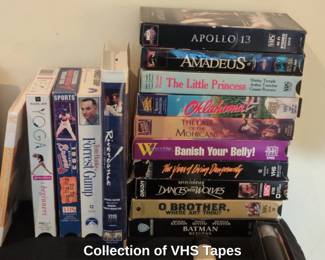 Collection of VHS Tapes