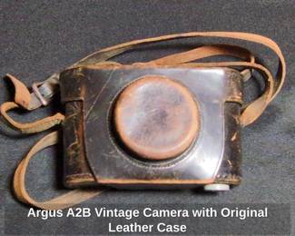 Argus AB Vintage Camera with Original Leather Case