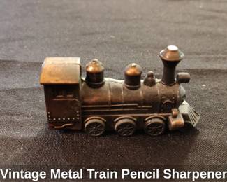 Vintage Metal Train Pencil Sharpener second image