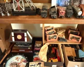Assorted Model Trains including Lionel, Marx, and American Flyer, with Legends of the Plains series