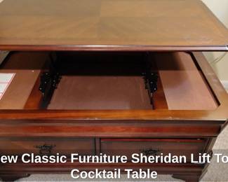 New Classic Furniture Sheridan Lift Top Cocktail Table second image