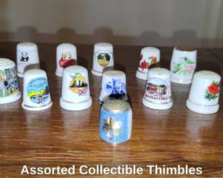 Assorted Collectible Thimbles
