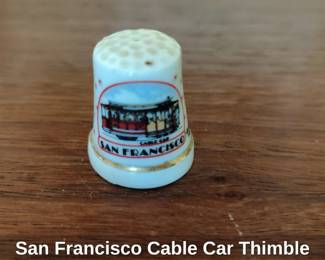San Francisco Cable Car Thimble