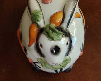 Fitz  Floyd Halcyon Bunny Cookie Jar