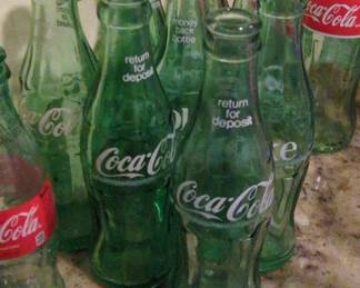 Vintage CocaCola Hobble Skirt Green Glass Bottles fourth image