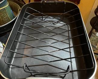 AllClad HA Nonstick Roasting Pan with Rack second image