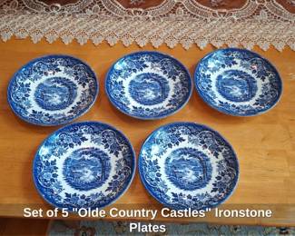 Set of Olde Country Castles Ironstone Plates second image