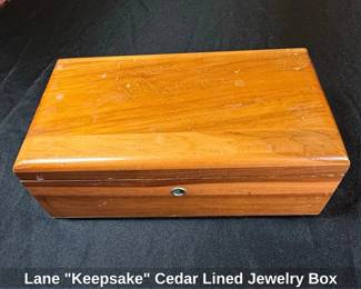 Lane Keepsake Cedar Lined Jewelry Box