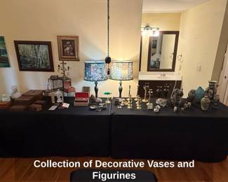 Collection of Decorative Vases and Figurines