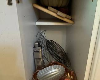 Assorted Vintage Baking Pans and Utensils