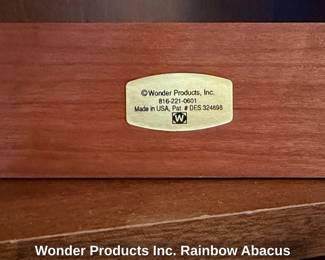 Wonder Products Inc. Rainbow Abacus second image