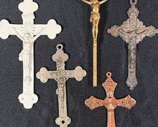 Collection of Five Crucifixes