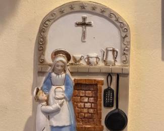 The Kitchen Madonna Ceramic Plaque