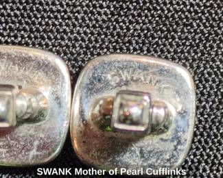 SWANK Mother of Pearl Cufflinks second image