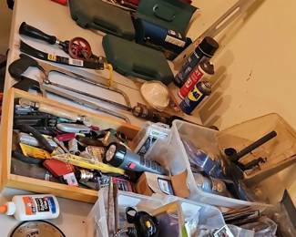 Assorted Power Tools, Hand Tools, and Drain Cleaning Equipment Lot fourth image