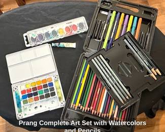 Prang Complete Art Set with Watercolors and Pencils second image