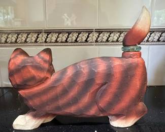 James Haddon Collections Handcarved Wood Cat Figurine second image