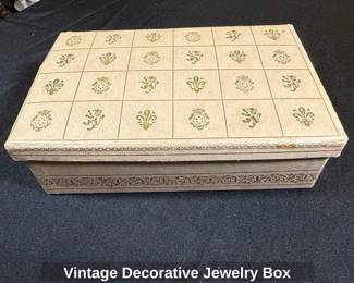 Vintage Decorative Jewelry Box