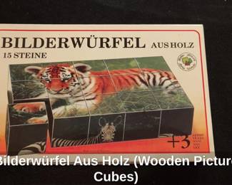 Bilderwrfel Aus Holz Wooden Picture Cubes