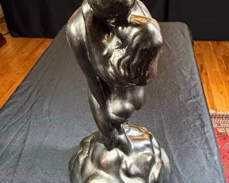 Bronze Figurine of Embracing Couple  Sultry Awakening Style second image