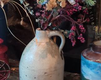 Vintage Stoneware Jug with Handle