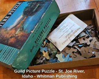 Guild Picture Puzzle  St. Joe River, Idaho  Whitman Publishing second image