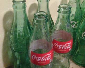 Vintage CocaCola Hobble Skirt Green Glass Bottles second image