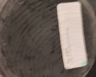 Turquoise Glazed Ceramic Oval Vessel second image