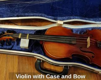 Violin with Case and Bow second image
