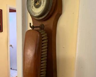 Vintage Barometer with Brush third image