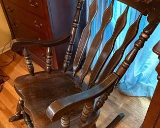 Vintage Virginia House Stenciled Rocking Chair third image