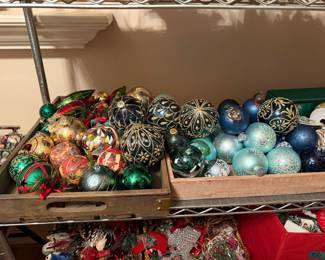 Glass ornaments 