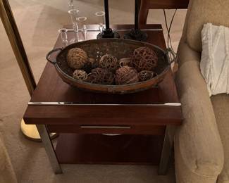 Pair of end tables that also match a coffee table 