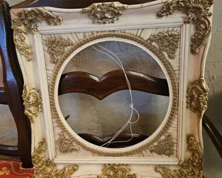 White antique frame